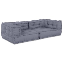 Unité de canapé modulaire 3 pcs Gris 140 x 70 x 36 cm Tissu 639465639465