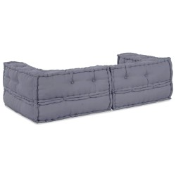 Unité de canapé modulaire 3 pcs Gris 140 x 70 x 36 cm Tissu 639465639465