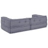 Unité de canapé modulaire 3 pcs Gris 140 x 70 x 36 cm Tissu 639465639465