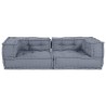Unité de canapé modulaire 3 pcs Gris 140 x 70 x 36 cm Tissu 639465639465