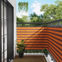 Écran de balcon Orange et marron 110 x 500 cm Tissu Oxford 639466639466