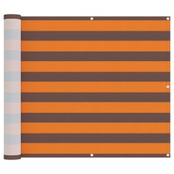 Écran de balcon Orange et marron 100 x 800 cm Tissu Oxford 639467639467