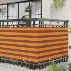 Écran de balcon Orange et marron 100 x 800 cm Tissu Oxford 639467639467