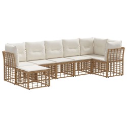 Ensemble de canapés d'extérieur Naturel Polyester 639482639482