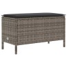 Pouf de Jardin Gris et Gris foncé 80 x 38 x 45 cm Rotin PE 639486639486