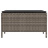 Pouf de Jardin Gris et Gris foncé 80 x 38 x 45 cm Rotin PE 639486639486