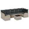 Ensemble de canapé de jardin 8 pcs Gris clair et gris foncé 639488639488