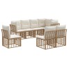 Ensemble de canapés d'extérieur Naturel Polyester 639494639494