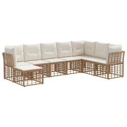Ensemble de canapés d'extérieur Naturel Polyester 639495639495