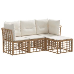 Ensemble de canapés d'extérieur Naturel Polyester 639496639496