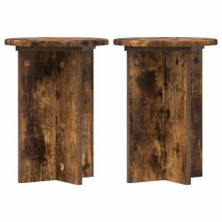 Support de Plante 2 pcs Chêne fumé Ø29,5 x 40 cm 639499639499