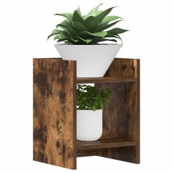 Support de Plante Chêne Fumé 30 x 30 x 40 cm Bois d’ingénierie 639502639502