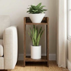 Support de Plante Chêne Fumé 30 x 30 x 60 cm Bois d’ingénierie 639504639504