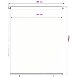 Store roulant d'extérieur 205 (l) x 230 (H) cm bleu HDPE 639508639508