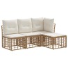 Ensemble de canapés d'extérieur Naturel Polyester 639524639524