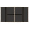Table de Jardin Gris 100 x 55 x 37 cm Rattan PE et Verre 639537639537