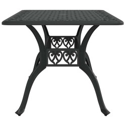 Table de jardin noir 150x90x72 cm aluminium coulé 639539639539