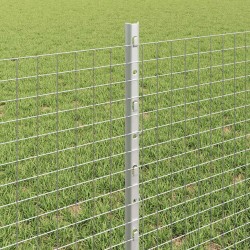 Clôture en fil soudé avec poteaux 10 x 0,6 m Acier galvanisé 639549639549