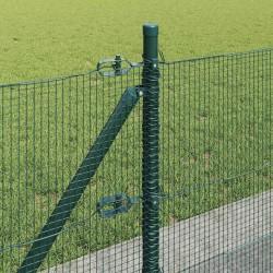 Clôture en fil soudé avec base en béton 25 x 0,6 m Vert Maille 639555639555