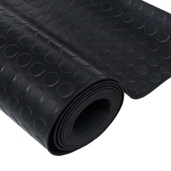 Tapis de sol Noir 1,5 x 4 m Caoutchouc 639557639557