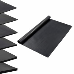 Tapis de sol Noir 1,2 x 2 m Caoutchouc 639560639560