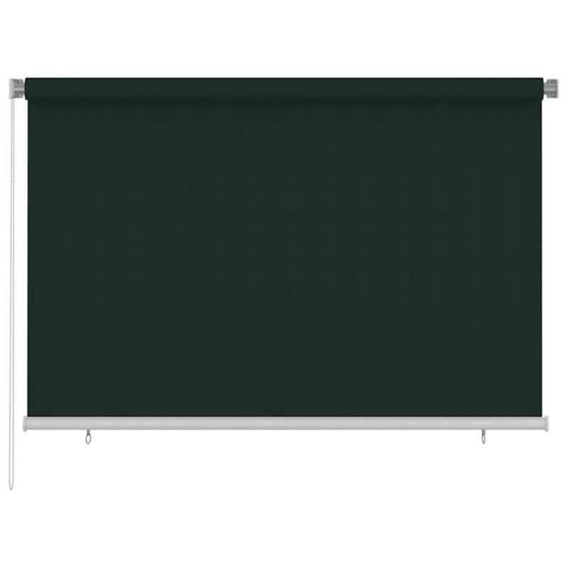 Store roulant d'extérieur 225 (l) x 140 (H) cm vert foncé HDPE 639571639571