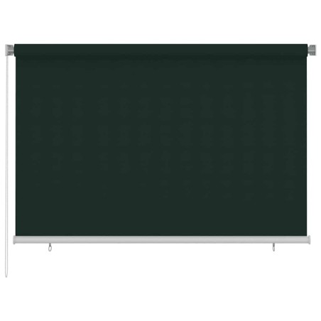 Store roulant d'extérieur 225 (l) x 140 (H) cm vert foncé HDPE 639571639571