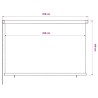 Store roulant d'extérieur 225 (l) x 140 (H) cm vert foncé HDPE 639571639571