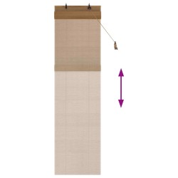 Store enrouleur Marron 40 x 220 cm Bambou 639572639572
