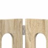Clôture pliable pour animaux 4 pcs Chêne Sonoma 639578639578