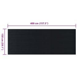 Tapis de sol Noir 1,5 x 4 m Caoutchouc 639581639581