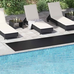 Tapis de sol Noir 1 x 5 m Caoutchouc 639589639589