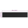 Tapis de sol Noir 1 x 5 m Caoutchouc 639589639589