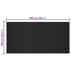 Tapis de sol Noir 1 x 2 m Caoutchouc 639590639590