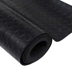 Tapis de sol Noir 1,5 x 2 m Caoutchouc 639592639592