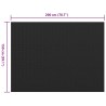 Tapis de sol Noir 1,5 x 2 m Caoutchouc 639593639593