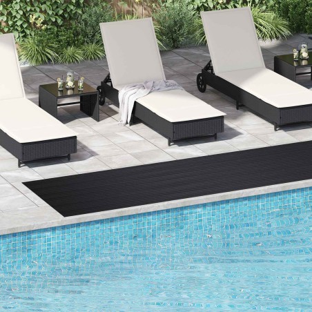 Tapis de sol Noir 1 x 5 m Caoutchouc 639595639595