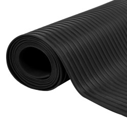 Tapis de sol Noir 1 x 5 m Caoutchouc 639595639595