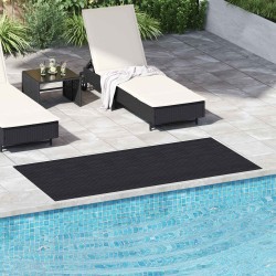 Tapis de sol Noir 1 x 2 m Caoutchouc 639596639596