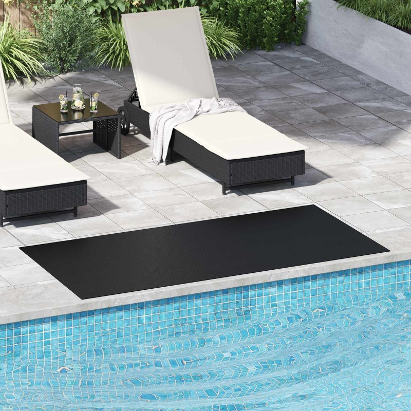 Tapis de sol Noir 1 x 2 m Caoutchouc 639599639599