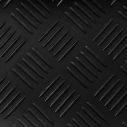 Tapis de sol Noir 1 x 2 m Caoutchouc 639599639599
