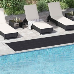 Tapis de sol Noir 1 x 5 m Caoutchouc 639601639601