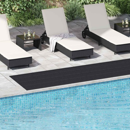Tapis de sol Noir 1 x 5 m Caoutchouc 639601639601