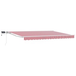 Cadre de store manuel avec LEDs Rouge et Blanc 4 × 3,5 m 639602639602