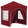 Tente de fête pop-up 192 x 192 x 245 cm Bordeaux 639607639607