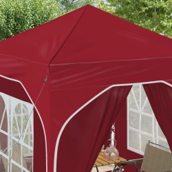 Tente de fête pop-up 192 x 192 x 245 cm Bordeaux 639607639607