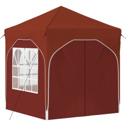Tente de fête pop-up 192 x 192 x 245 cm Terre cuite 639617639617