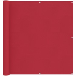 Écran de balcon Rouge 110 x 500 cm Tissu Oxford 639627639627