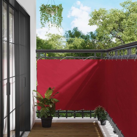 Écran de balcon Rouge 110 x 300 cm Tissu Oxford 639628639628