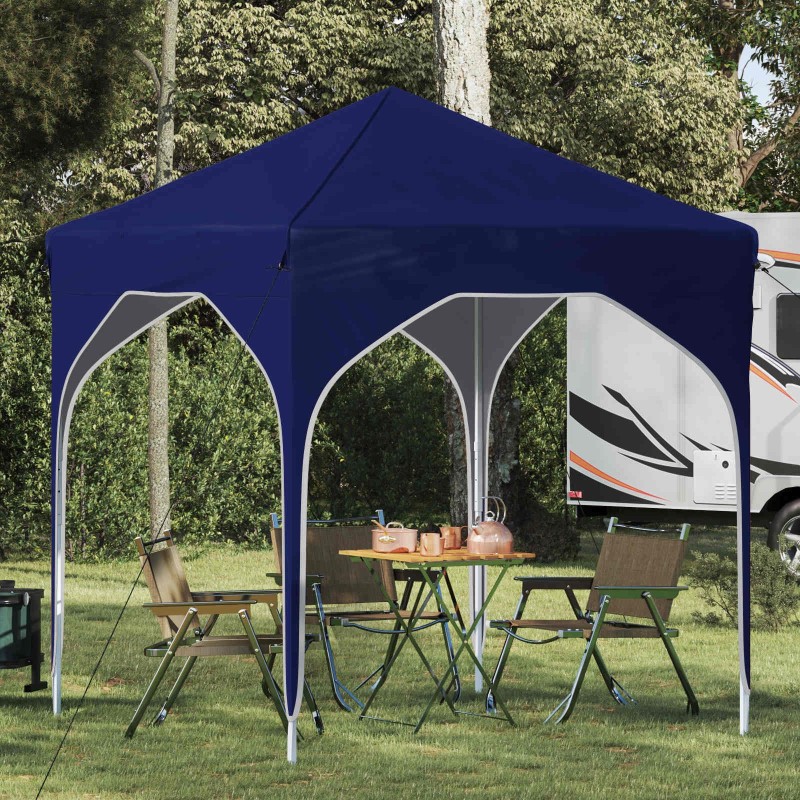 Tente de fête pop-up 194 x 194 x 245 cm Bleu 639629639629